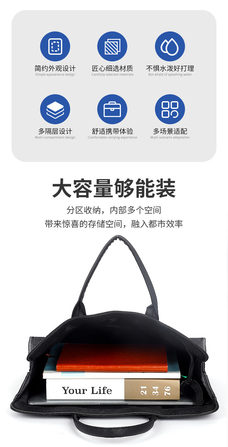 business briefcase model:2860 14 business briefcase model 2860 custom Oxford conference bag