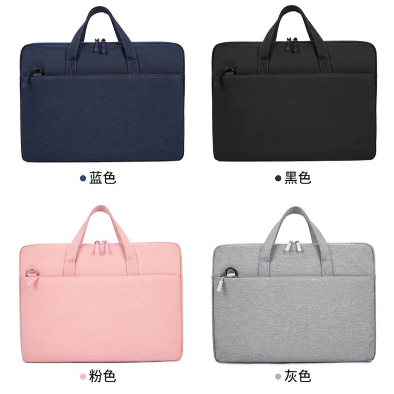 Color chart for Model 162 laptop briefcase bag in blue, black, pink and gray