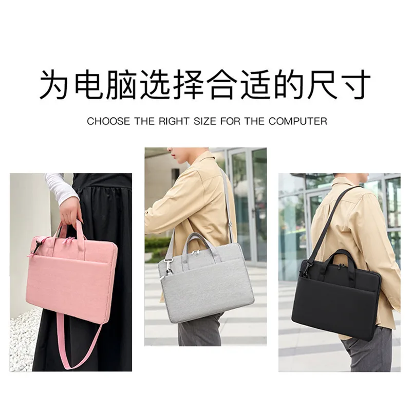 Model 162 laptop briefcase bag shown in pink, gray and black for commuting and travel