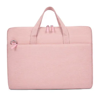 Pink color option for Model 162 lightweight computer briefcase bag with front organizer pocket