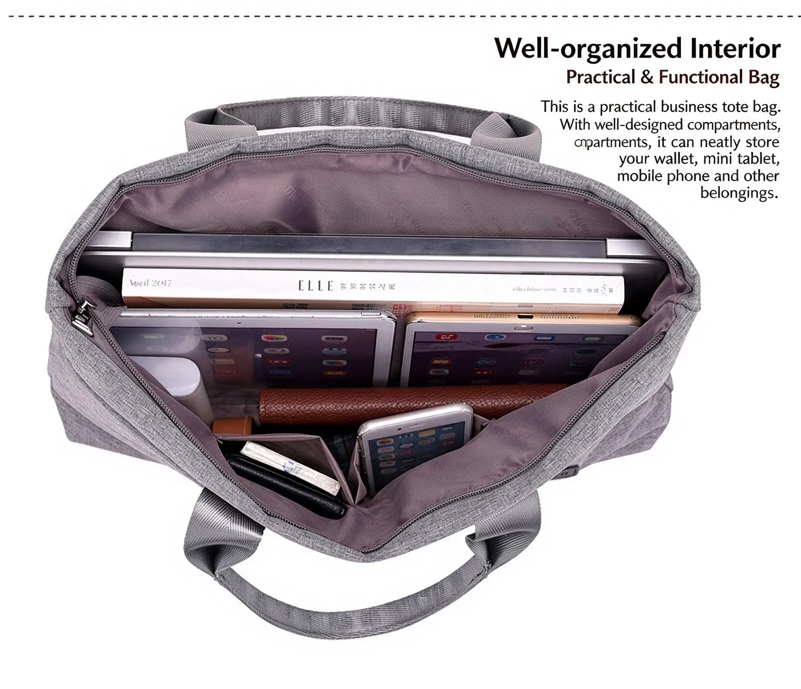 Business Laptop Tote Bag model1627 2