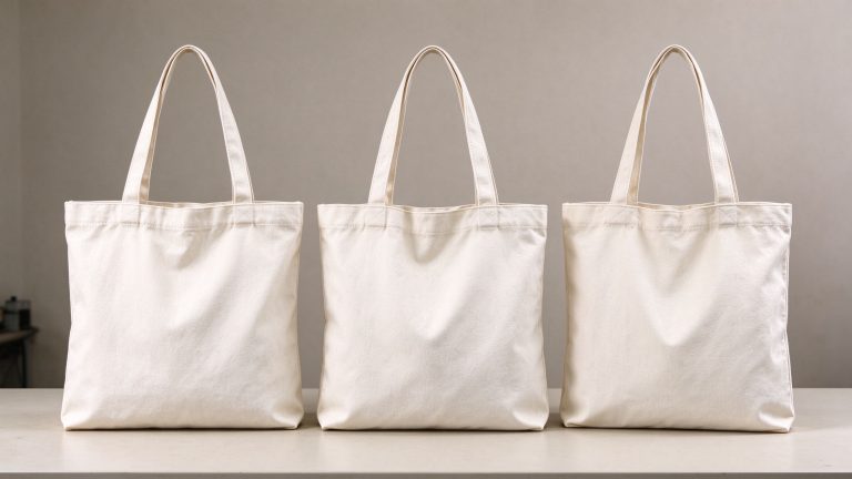 Canvas tote bags made with different fabric constructions for wholesale comparison