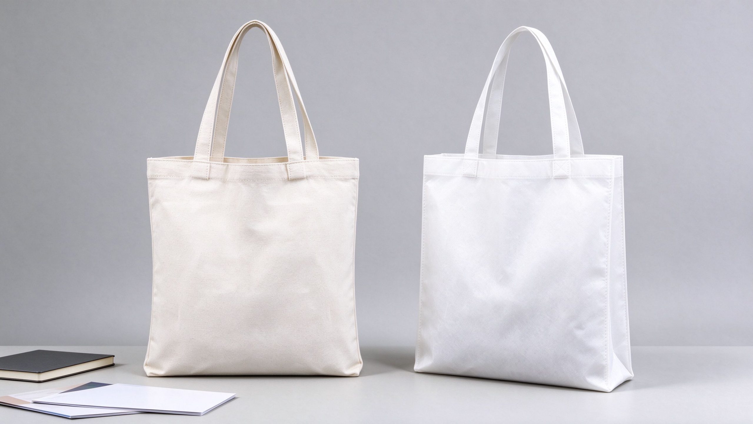 Canvas Tote Bags vs Non-Woven Bags for Events: Which Should You Choose? 2 Canvas and non-woven tote bags designed for event materials and promotional distribution
