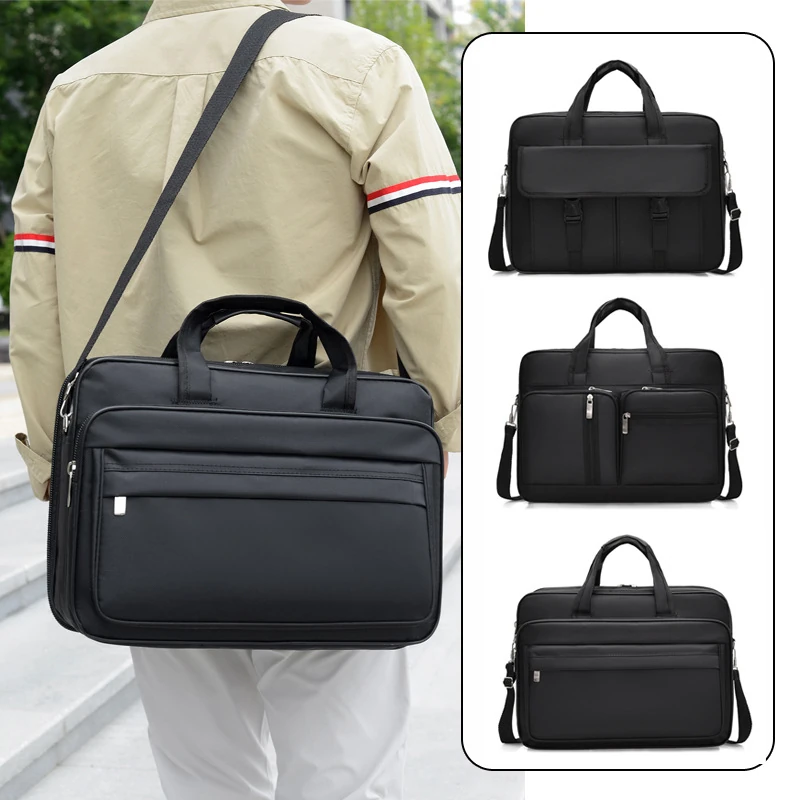 Water-Resistant Oxford Fabric 15-Inch Laptop Briefcase Shoulder Bag | GQJZ-6232 2 Water-resistant Oxford fabric 15-inch laptop briefcase shoulder bag