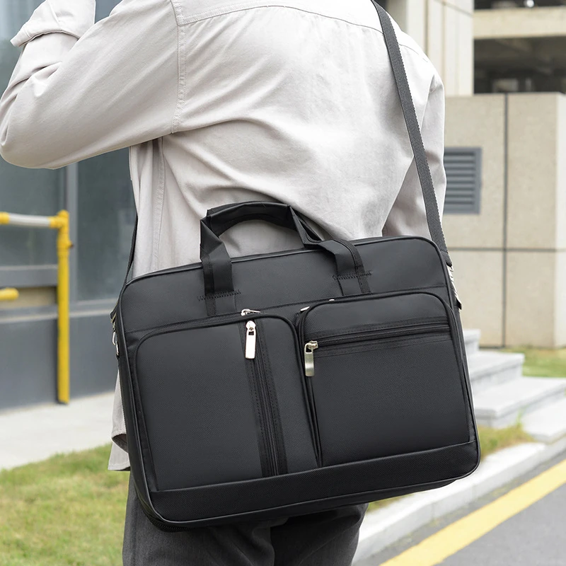 Water-Resistant Oxford Fabric 15-Inch Laptop Briefcase Shoulder Bag | GQJZ-6232 3 Water-resistant Oxford fabric 15-inch laptop briefcase shoulder bag