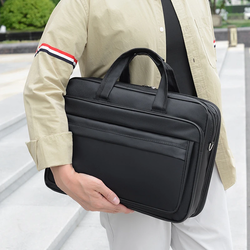 Water-Resistant Oxford Fabric 15-Inch Laptop Briefcase Shoulder Bag | GQJZ-6232 4 Water-resistant Oxford fabric 15-inch laptop briefcase shoulder bag