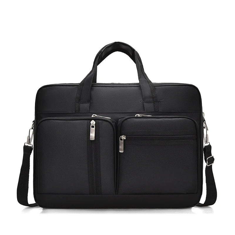 Water-resistant Oxford fabric 15-inch laptop briefcase shoulder bag
