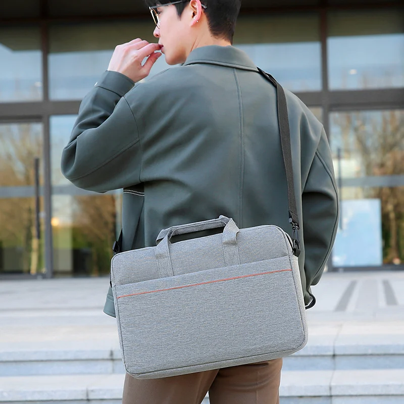 Premium Oxford Fabric Slim Laptop Briefcase Model-0471 Business Commuter Shoulder Bag 6 Premium Oxford Fabric Slim Laptop Briefcase Model-0471 Business Commuter Shoulder Bag - Image 6