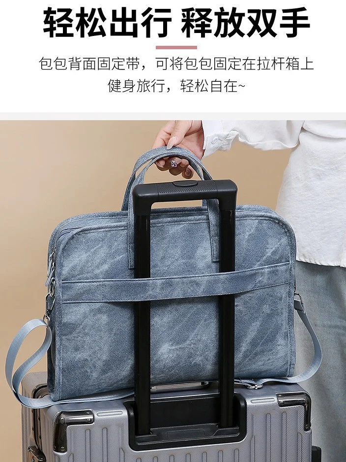 Custom 14 Inch Laptop Messenger Bag - Large Capacity Shoulder Briefcase Model-n03 4 Custom 14 Inch Laptop Messenger Bag - Large Capacity Shoulder Briefcase Model-n03 - Image 4