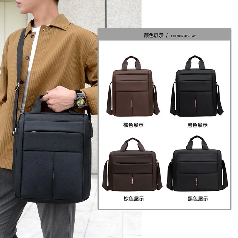 Nylon Business Messenger Bag LM6217 Large Capacity Men's Briefcase 2 Nylon Business Messenger Bag LM6217 Large Capacity Men's Briefcase - Image 2