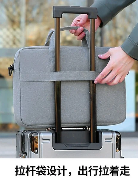 Premium Oxford Fabric Slim Laptop Briefcase Model-0471 Business Commuter Shoulder Bag 7 Premium Oxford Fabric Slim Laptop Briefcase Model-0471 Business Commuter Shoulder Bag - Image 7