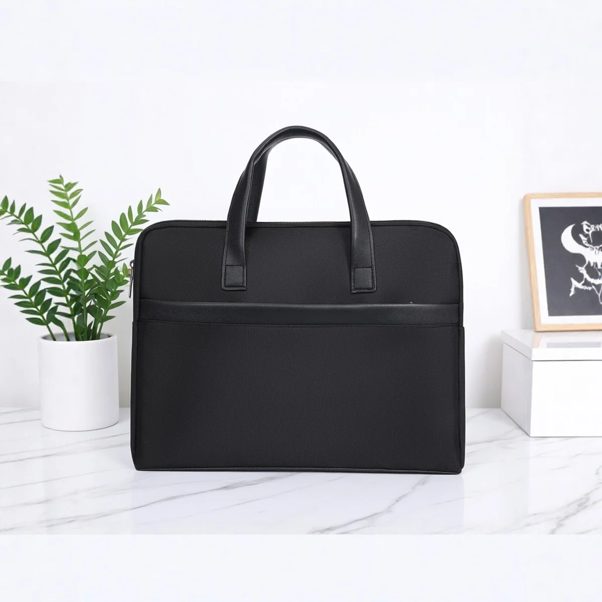 Business Briefcase Model-558 Large Capacity A4 Document Bag for Men 5 Business Briefcase Model-558 Large Capacity A4 Document Bag for Men - Image 5